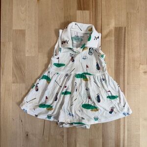 Angel Dear Golf Bamboo Viscose Tennis Tank Bodysuit Dress Size 3-6 months